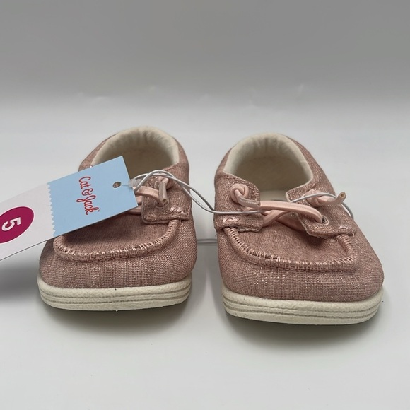 NWT Cat & Jack Kids Bobby Slip-On Sneakers Pink Size 5 - Picture 6 of 11